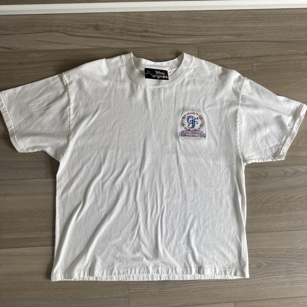 Vintage Disney Grand Floridian Beach Resort T-Shirt Large Single Stitch Made USA